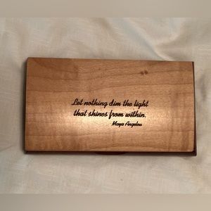 Handcrafted wooden jewelry box